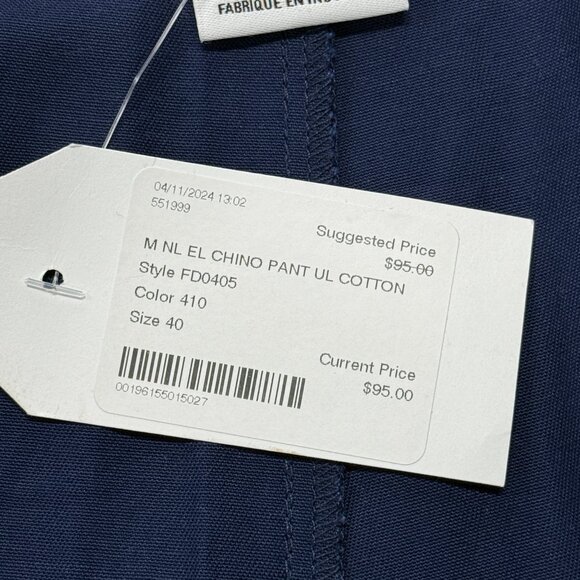 Nike Life El Chino Pants Mens 40 Blue NWT Wide Loose 90s Y2K SB Pants FD0405 - Picture 6 of 13